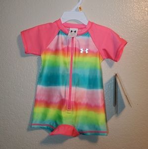 Under Armour Infant Girls One Piece UPF 50 Sunsuit